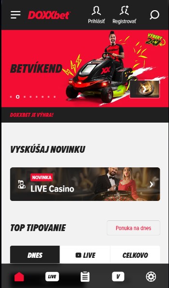 Doxxbet Homepage sk mobile