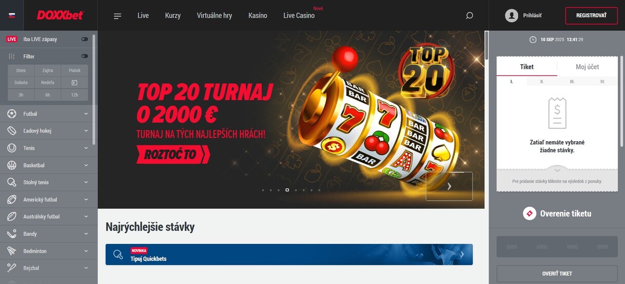 Doxxbet Homepage sk