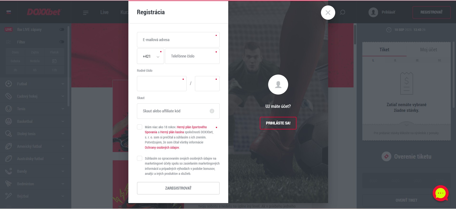 Doxxbet Registracia sk