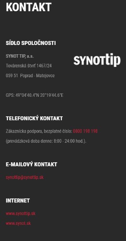 Kontak Synottip Sk