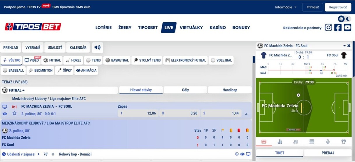 Live Tiposbet SK