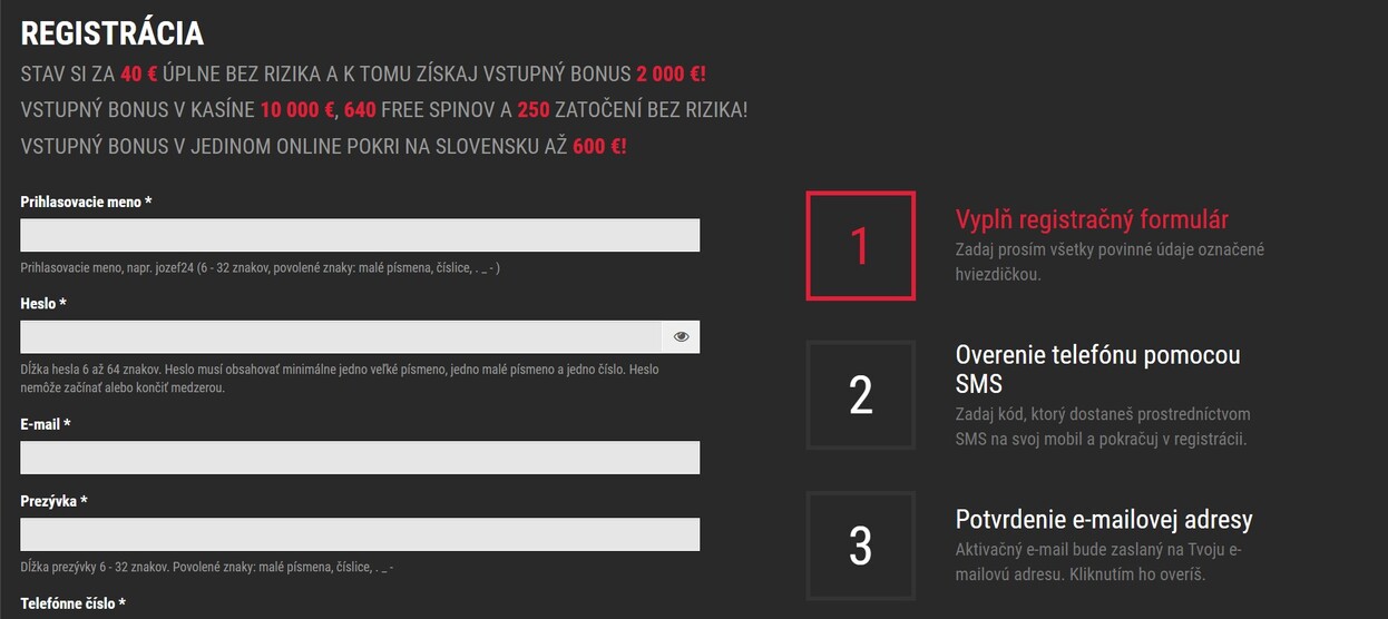 Synottip Registracia Sk